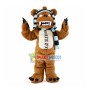 Thrilling Violent Bear Mascot Long Wool Costume