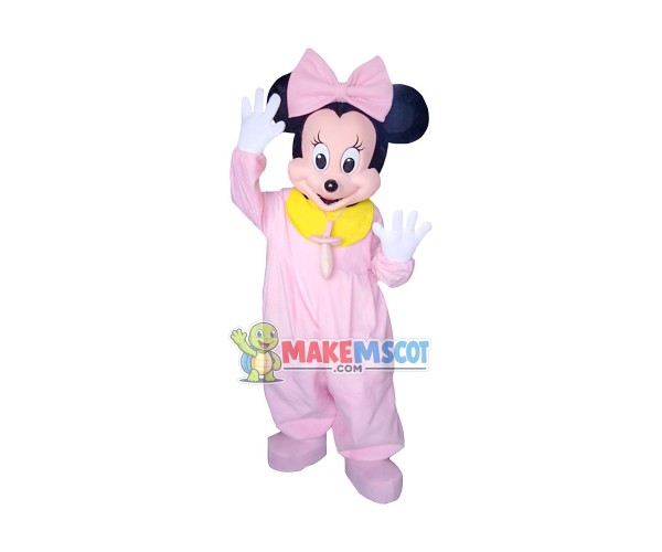 Baby Minnie With Pacifier Mascot Costume Baby Minnie With Pacifier Mascot Costume