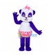 Baby Panda In Flower Panties Mascot Costume Baby Panda In Flower Panties Mascot Costume