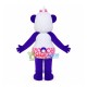 Baby Panda In Flower Panties Mascot Costume Baby Panda In Flower Panties Mascot Costume
