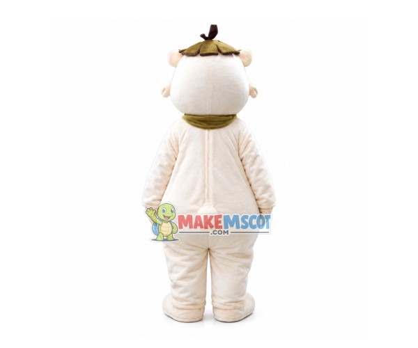 Adorable Lotus Leaf Bear Mascot Costume Adorable Lotus Leaf Bear Mascot Costume