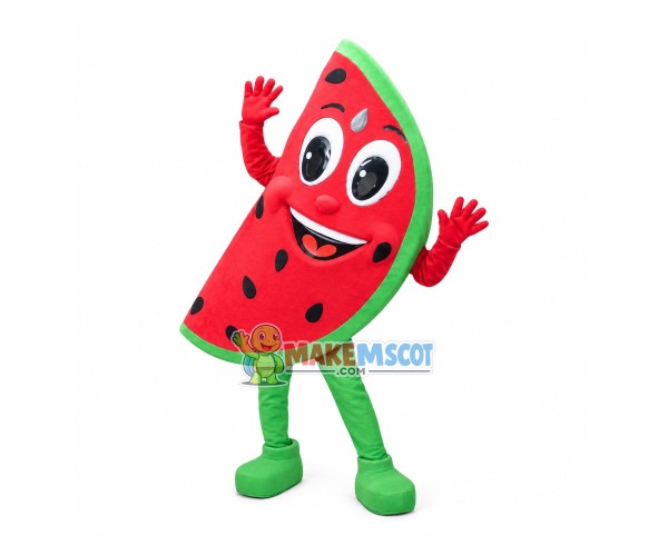 Sweet Piece Of Watermelon Mascot Costume Sweet Piece Of Watermelon Mascot Costume