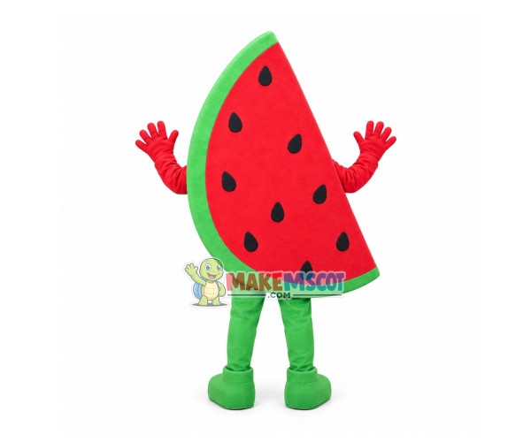 Sweet Piece Of Watermelon Mascot Costume Sweet Piece Of Watermelon Mascot Costume
