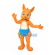 Baby Kangaroo In The Blue Diaper Mascot Costume Baby Kangaroo In The Blue Diaper Mascot Costume