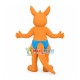 Baby Kangaroo In The Blue Diaper Mascot Costume Baby Kangaroo In The Blue Diaper Mascot Costume