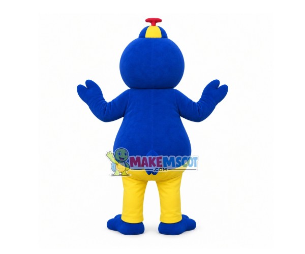 Surprised Blue & Yellow Penguin Mascot Costume Surprised Blue & Yellow Penguin Mascot Costume