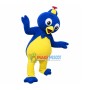 Surprised Blue & Yellow Penguin Mascot Costume