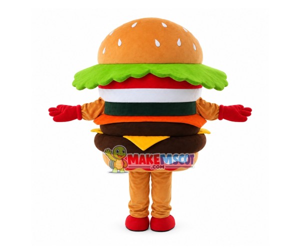 Big Mac Beef Burger Mascot Costume Big Mac Beef Burger Mascot Costume