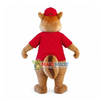 Plush Furry Chipmunk Alvin Mascot Costume Plush Furry Chipmunk Alvin Mascot Costume