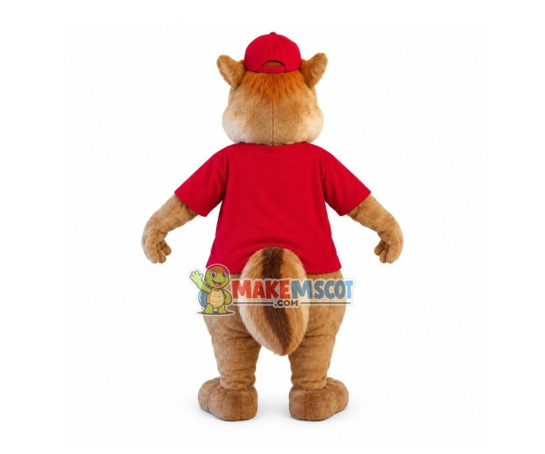 Plush Furry Chipmunk Alvin Mascot Costume Plush Furry Chipmunk Alvin Mascot Costume