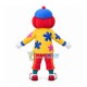Funny Clown With Flower Top Mascot Costume Funny Clown With Flower Top Mascot Costume