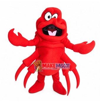 Big Crab Brandishing Tongs Mascot Costume Big Crab Brandishing Tongs Mascot Costume