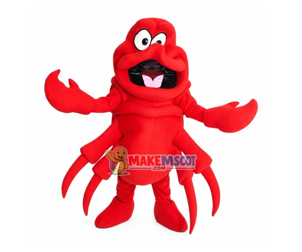 Big Crab Brandishing Tongs Mascot Costume Big Crab Brandishing Tongs Mascot Costume