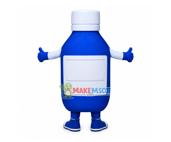 Blue Medicine Bottle Mascot Costume Blue Medicine Bottle Mascot Costume
