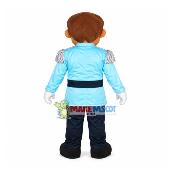 Gracious Black Prince Mascot Costume Gracious Black Prince Mascot Costume