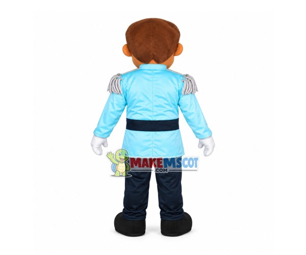 Gracious Black Prince Mascot Costume Gracious Black Prince Mascot Costume