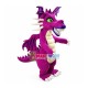 Scary Purple Thorn Dragon Mascot Costume Scary Purple Thorn Dragon Mascot Costume