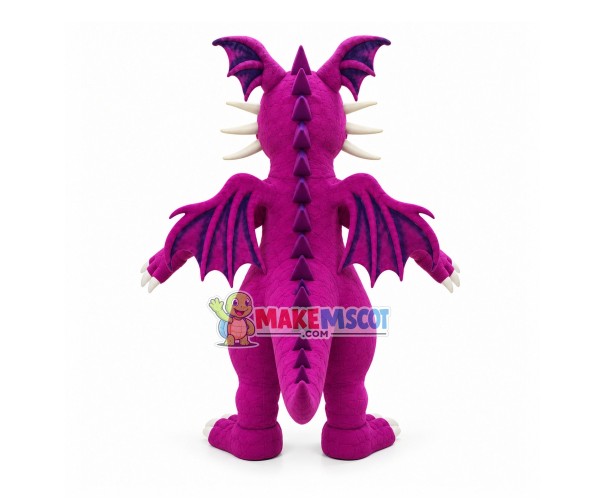 Scary Purple Thorn Dragon Mascot Costume Scary Purple Thorn Dragon Mascot Costume