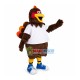 Running Sport Brown Chicken Mascot Costume