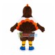 Running Sport Brown Chicken Mascot Costume