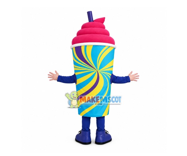 Strawberry Flavor Slurpee Mascot Costume Strawberry Flavor Slurpee Mascot Costume