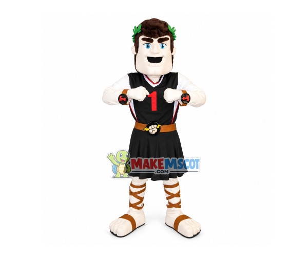 Power Player With Laurel Mascot Costume Power Player With Laurel Mascot Costume