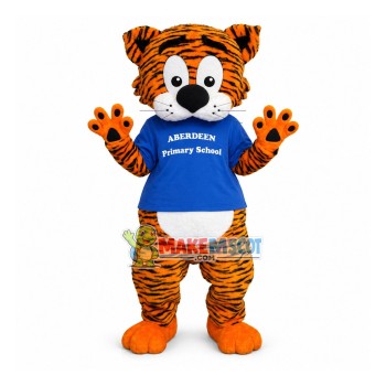 Lively Tiger Mascot Costume For Primary School Lively Tiger Mascot Costume For Primary School