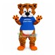 Lively Tiger Mascot Costume For Primary School