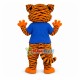 Lively Tiger Mascot Costume For Primary School