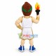 Muscular Olympic Torchbearer Mascot Costume Muscular Olympic Torchbearer Mascot Costume