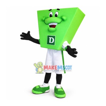 TD Green Cheer Card Mascot Costume TD Green Cheer Card Mascot Costume