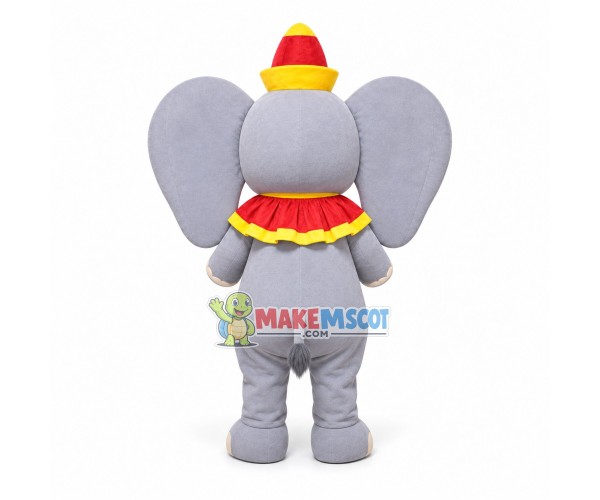 Baby Elephant Wearing Pagoda Hat Mascot Costume Baby Elephant Wearing Pagoda Hat Mascot Costume