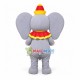 Baby Elephant Wearing Pagoda Hat Mascot Costume Baby Elephant Wearing Pagoda Hat Mascot Costume