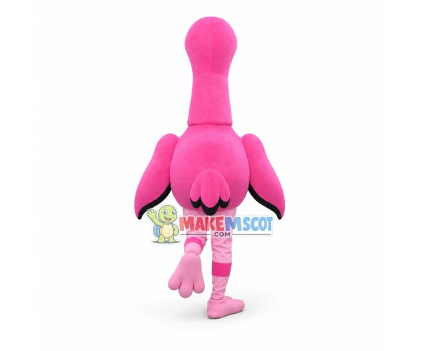 Running Wild Pink Ostrich Mascot Costume Running Wild Pink Ostrich Mascot Costume