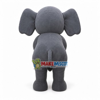 Sightseeing Gray Wild Elephant Mascot Costume Sightseeing Gray Wild Elephant Mascot Costume