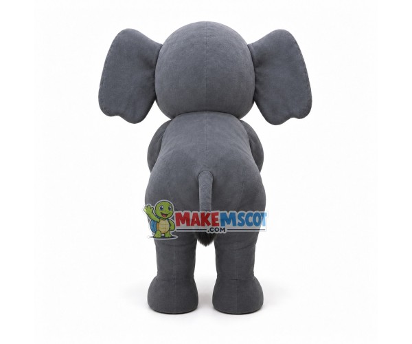 Sightseeing Gray Wild Elephant Mascot Costume