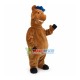 Standing Horse Mascot Costume With Blue Mane Standing Horse Mascot Costume With Blue Mane