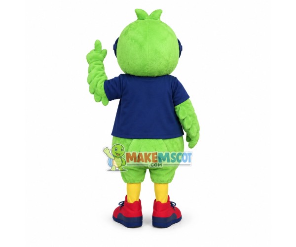 Public Institution Green Bird Mascot Costume Public Institution Green Bird Mascot Costume
