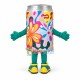 Colored Aluminum Beverage Can Mascot Costume Colored Aluminum Beverage Can Mascot Costume