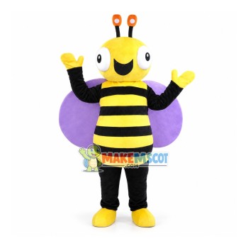 Vivid Big Bee Mascot Costume