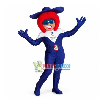 Female Cartoon Doll Of Ombrelle Mascot Costume Female Cartoon Doll Of Ombrelle Mascot Costume