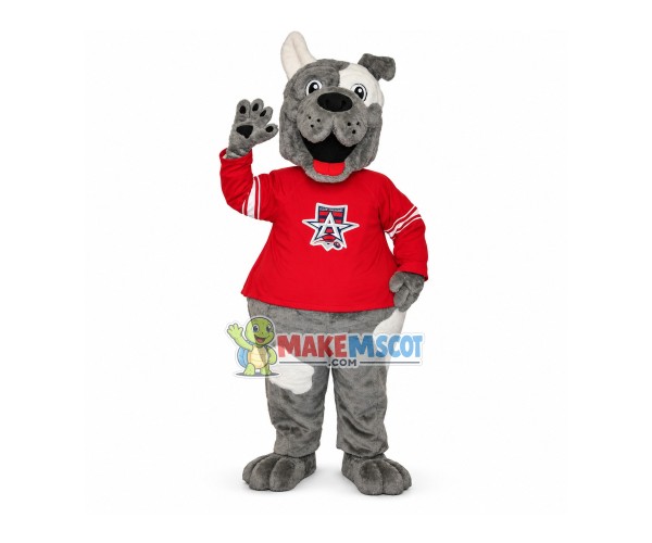 Gray Dog Mascot Costume For Website Gray Dog Mascot Costume For Website