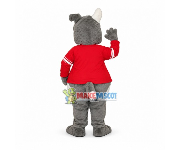 Gray Dog Mascot Costume For Website Gray Dog Mascot Costume For Website