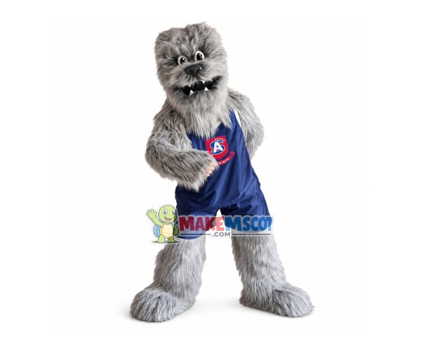 Long Wool Monster Of League Mascot Costume Long Wool Monster Of League Mascot Costume