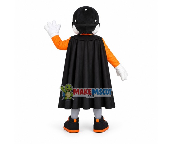 Riding Bird Mascot Costume Of Brand Riding Bird Mascot Costume Of Brand