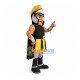 Brave Black Muscle Warrior Mascot Costume