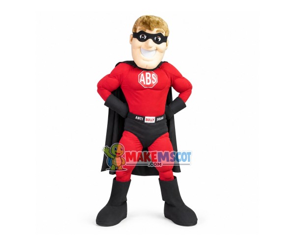 Powerful Hero Superman Mascot Costume