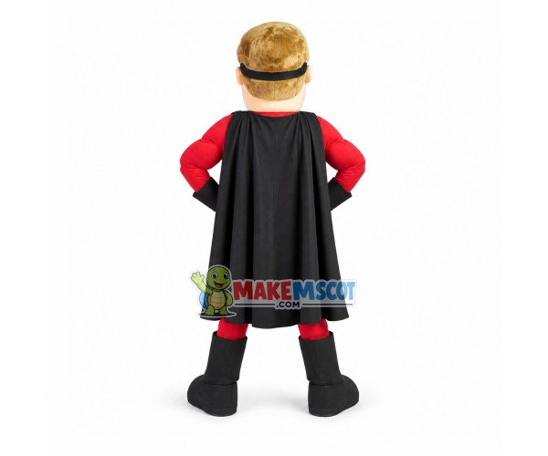 Powerful Hero Superman Mascot Costume