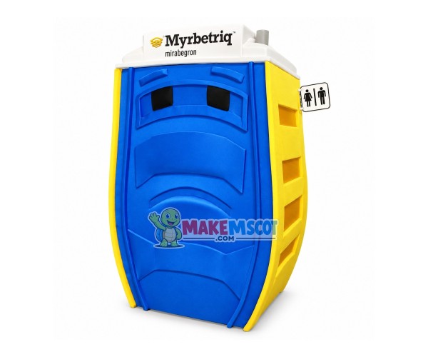 Patient Public Toilet Mascot Costume Patient Public Toilet Mascot Costume