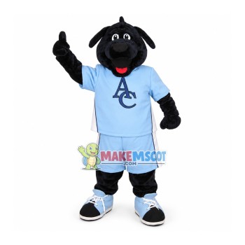 Black Dog Of Club Mascot Costume